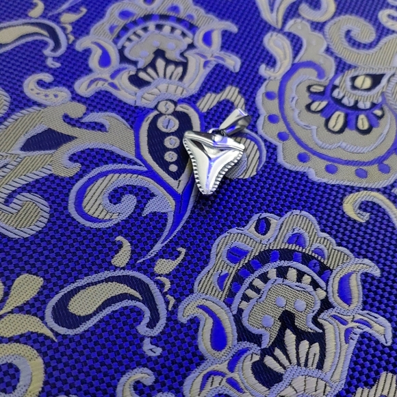 Silver Shark Tooth Pendant - Picture 3 of 4